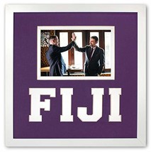 Phi Gamma Delta FIJI Fraternity Friendship Frame Purple &amp; White Licensed Photo F - £20.58 GBP