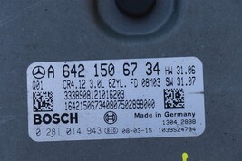 Mercedes Engine Control Unit Module Computer ECU ECM DME A6421506734 image 3