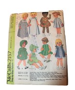 McCalls 2157 Baby &amp; Toddler Size 8.5&quot; 10&quot; Dolls Wardrobe Sewing Pattern ... - $13.28