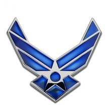 1Pc 3D   US Air Force USAF Blue Wings Universal Body Car Emblem Sticker Decal Au - $76.17