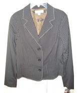 NWT Paul &amp; Joe for Target Black/Blue Pinstriped Blazer SZ MD - €25,87 EUR