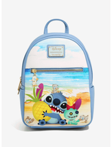 Loungefly Disney Lilo &amp; Stitch Beach Day with Scrump Mini Backpack - £76.45 GBP