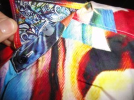 Robert Graham Grig Colorful Short Sleeve Shirt Size Medium NWTS image 7