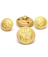11 Pcs Gold Metal Blazer&amp; Suit Buttons Set -Premium Sewing Buttons For C... - £15.62 GBP