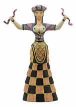 Oberon Zell Cretan Snake Goddess Statue 10.5&quot;Tall For Sexuality And Rege... - £31.38 GBP