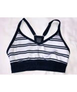 Victorias Secret PINK Ultimate Black White Stripes Sports Bra Sz XS Form... - €11,25 EUR