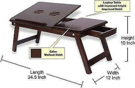 Laptop Table Portable Laptop Wooden Table Best Quality Lappy Table 24&quot; - £55.73 GBP