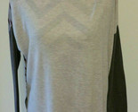 Old Navy Sweater Womens  Size M HI-LO Hem Tan Brown Burgundy Stripe Long... - $10.13