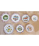 Lot of 7 Vintage State Souvenir Plates - Japan - £23.54 GBP