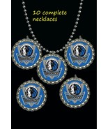 Dallas Mavericks  party favors lot of 10 necklaces necklace basketball - $175.82 MXN