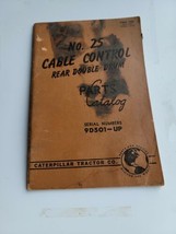 Caterpillar, No. 25 Cable Control Parts Catalog, Rear Double Drum, Form ... - $14.80