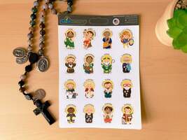 Male Saint Sticker Sheet / Boys Saints - $137.58 MXN