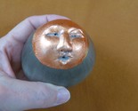 vtg Nan Emmett Spirit Face Rattle Ceremonial Shaker Raku Pottery Moon Sun - £146.53 GBP