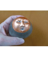 vtg Nan Emmett Spirit Face Rattle Ceremonial Shaker Raku Pottery Moon Sun - $186.99