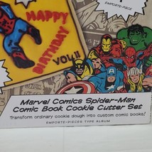 Williams Sonoma Marvel Comics Cookie Cutter Set Spider Man Comic Book NIB  - £7.58 GBP