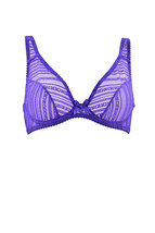 L&#39;agent By Agent Provocateur Womens Bra Sheer Non Padded Purple Size Uk 32B - £38.42 GBP
