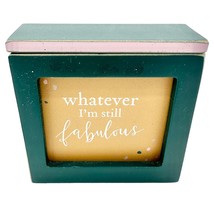 Primitives by Kathy Words of Wisdom Empower Box 3.5 x 3 Green Card Sayin... - £7.11 GBP