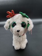 TY Beanie Boos - SUGAR the White Christmas Holiday Dog Plush - $19.35