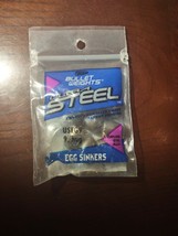 Bullet Weights Long Lasting Ultra Steel Egg Sinker #3/8  7/Ziplock Bag USEG9 - £7.02 GBP