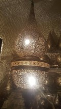 Superb Large Moroccan Brass Chandelier Antique Brass Gorgeous Chandelier - £470.77 GBP+