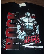 WWF WWE THE ROCK Dwayne Johnson Team Bring It T-SHIRT MENS SMALL NEW w/ TAG - $27.08 CAD