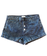 Forever 21 Denim Shorts Womens 29 Acid Wash High Rise Button Fly Jean Cu... - $19.66 CAD