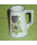Toothpick Holder with Pansies-Porcelain-Japan - £5.47 GBP