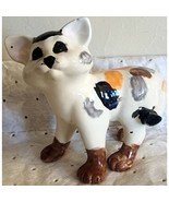 Vintage Calico Kitty Cat Figurine Ceramic Cute As A Button Hand Painted ... - $256.03 MXN
