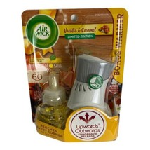 Limited Edition Air Wick Plugins Scented Vanilla &amp; Caramel Refill Plus W... - £13.70 GBP