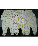 Newborn Long Sleeves Pajama Romper(3-6months)100% Cotton-3pc Pack - $24.39 CAD