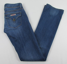 Hudson jeans Boot cut triangle flap pockets USA Made Blue Womens Size 26 - £23.49 GBP