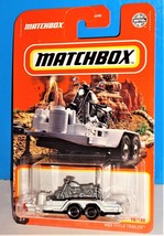 Matchbox 2022 MBX Off Road Series #98 MBX Cycle Trailer White w/ Motorcycle - £3.09 GBP
