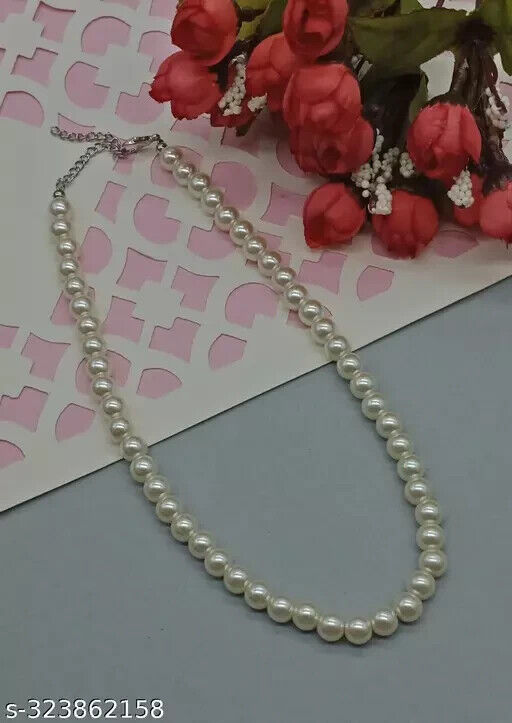Kundan Beads Mala Haar Single One Layear Necklace Jewelry Set all color ... - $1.79