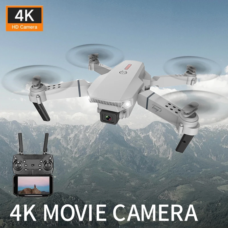 HGCYRC E88 RC Drone With 720P 4K Camera HD Wifi Fpv Professional Foldab - £33.49 GBP+