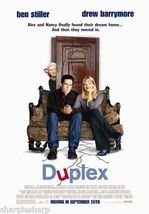 DUPLEX Ben Stiller Drew Barrymore Motion Picture Promotional Movie Poste... - $13.99