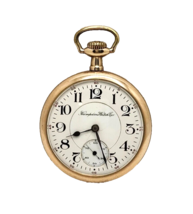 Antique 1911 Hampden Watch Co Railway 19j Gold Filled 16s Pocket Watch ~... - £225.53 GBP