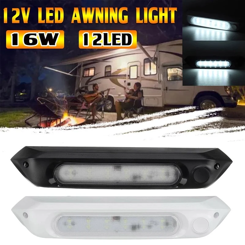 LED 16W Awning Porch Light Waterproof Motorhome Camper Light Caravan Interior - £18.71 GBP+