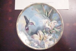 Pickard Collector Plate &quot;The Ruby Throated Hummingbird and Lilies&quot;NIB original - £35.03 GBP