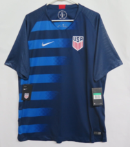 New Nike Dri Fit USA National Team Soccer Jersey 2018 USMNT Away Blue Mens XL - $166.20
