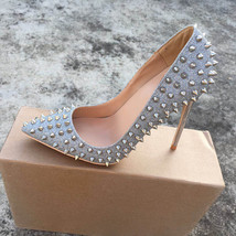 Women Glitter Sequins Pointed Toe Stiletto Pumps Ladies Sparkly Party Wedding Sh - £64.50 GBP