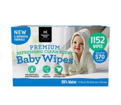 Member&#39;s Mark Premium Refreshing Clean Scented Baby Wipes (1152 ct.) Fre... - $35.64