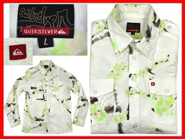 Quiksilver Men&#39;s Shirt Size L *Here With Discount* QU01 T1G - £36.43 GBP