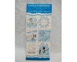 Vintage Hollywood By The Sea Florida Travel Brochure Map - $27.71