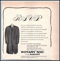 Botany 500 by H. Daroff &amp; Sons PRINT AD &quot;The Derby Tweed&quot; Men&#39;s Outercoa... - $3.79
