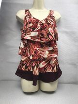 New York And Company Tank Top Ruffles Size S KG G4 - $11.88
