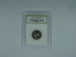 1964-D Jefferson 5c Brilliant Uncirculated Five Cents Certified Authentic Coin 2 - £9.08 GBP