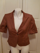 The Limited Ladies Size S Cotton Brown Career Wear Blazer (NWOT) - £23.32 GBP