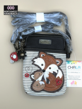 FOX CELLPHONE CROSSBODY PURSE BAG STRIPED CHALA - $39.11