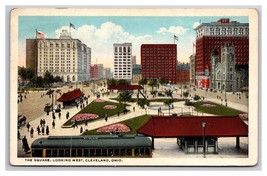 The Square Looking East Cleveland Ohio OH WB Postcard Y14 - £2.34 GBP