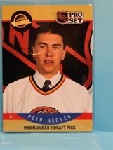 1990-91 Pro Set Hockey Petr Nedved Rookie Card #402 - Number 2 Pick Canucks - £0.79 GBP